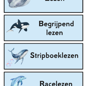 Dagritmekaarten Oceaan thema