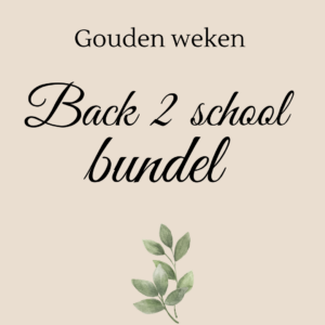 Back 2 school bundel